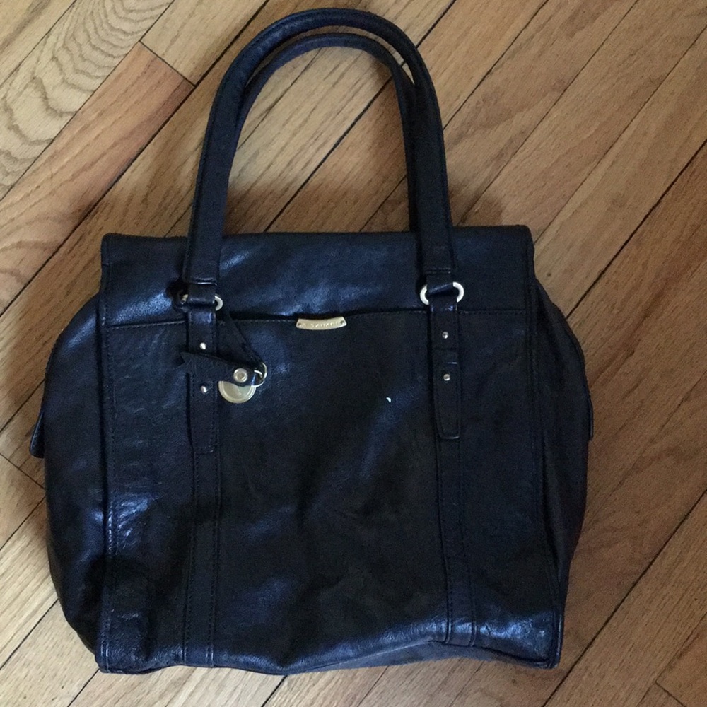 Tahari Black leather bag